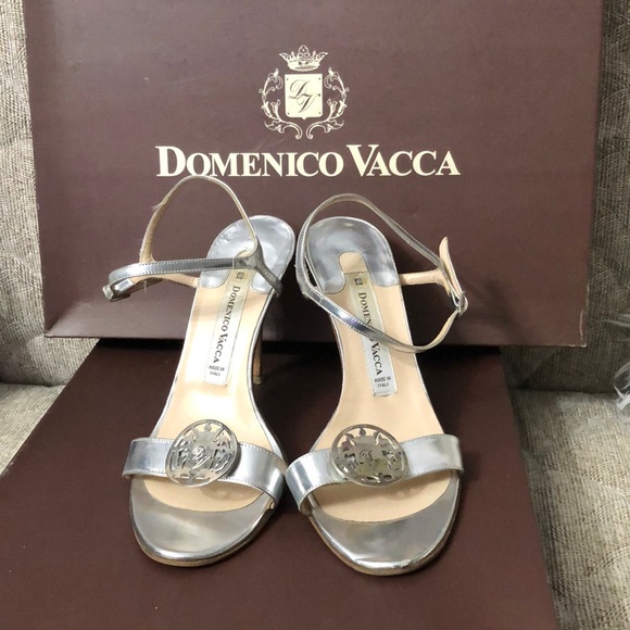🌺HIGH HEELS DOMENICO VACCA SANDALS SIZE 40 - Picture 1 of 8